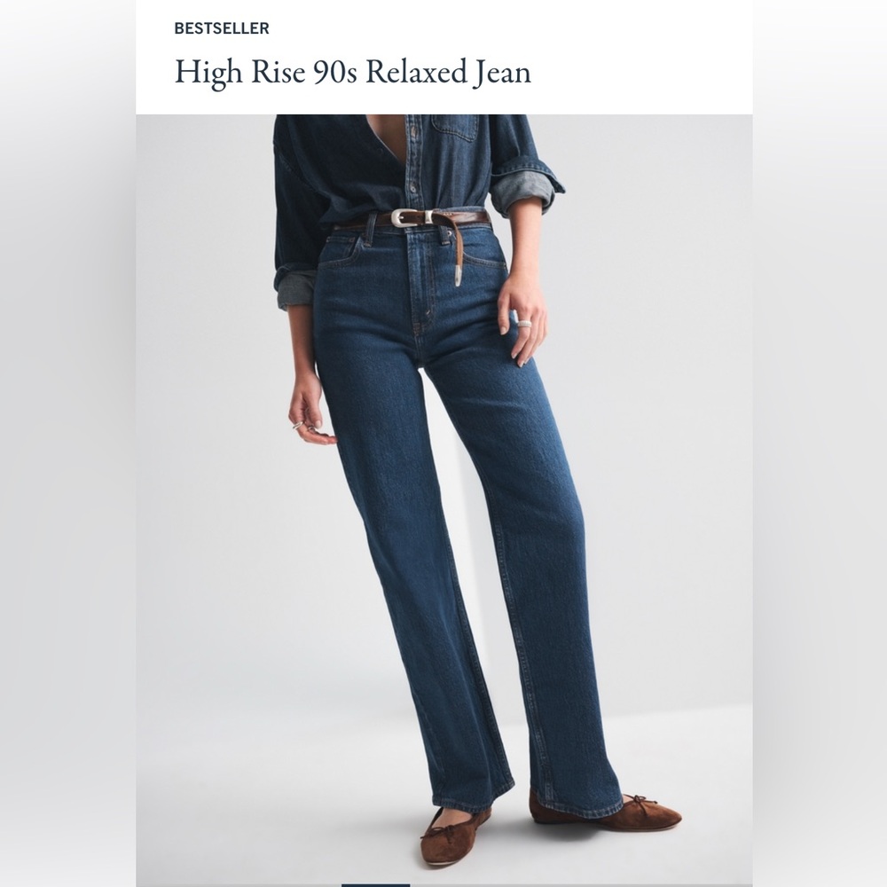 A&F High Rise 90s Relaxed Jean ~ short ~